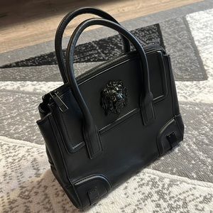Aldo black handbag with lion detail